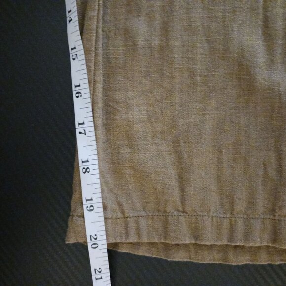 Lulus‎ Torrey Olive Green Wide-Leg Overalls Size S Linen Blend Cropped Leg - Picture 16 of 16
